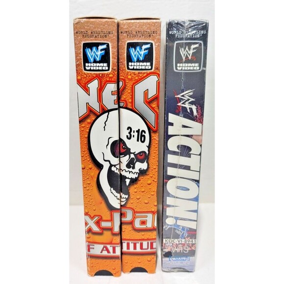 VHS Pro Wrestling Lot of 3 Tapes Stone Cold Steve Austin WWE WWF Trish Stratus - Picture 2 of 3